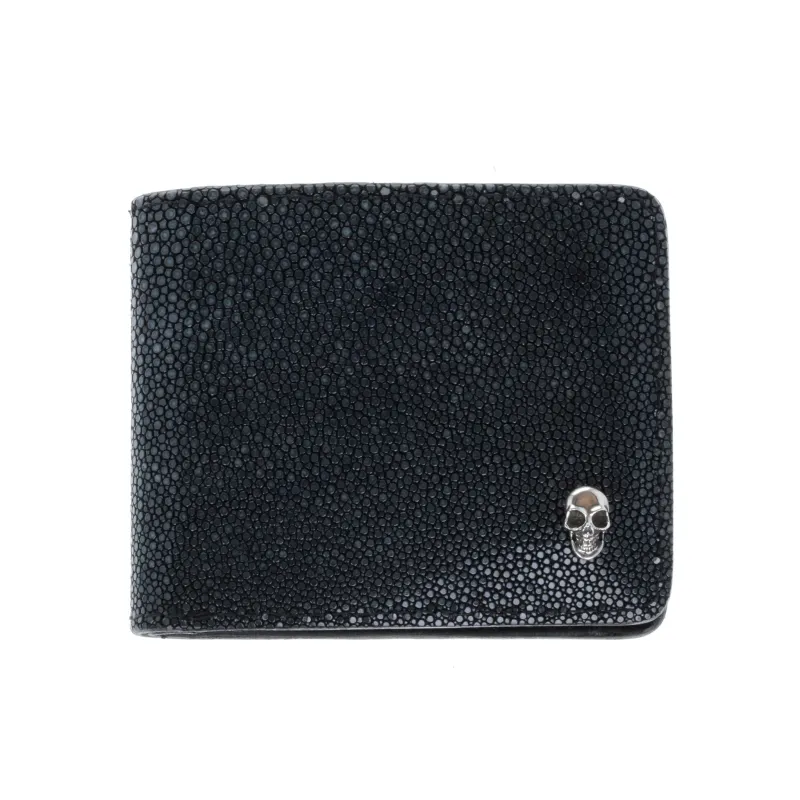 Stingray Bilfold Wallet w/ Silver Skull sold by King Baby Studio