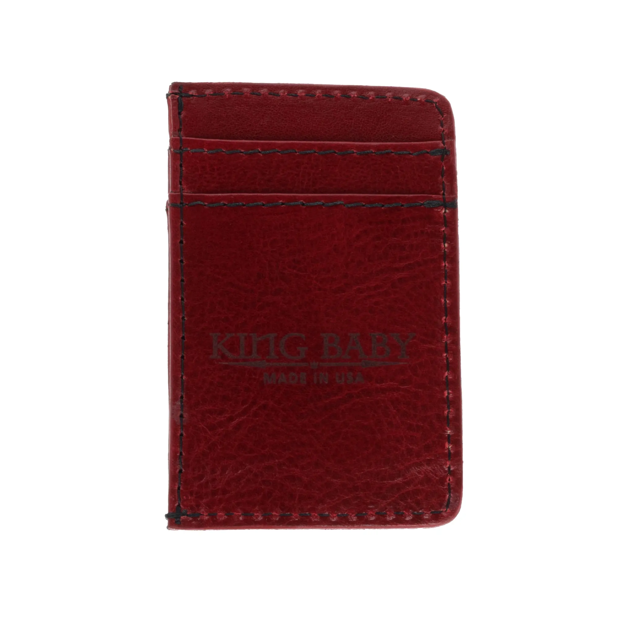 Red Card Holder Wallet w/ Silver Skull sold by King Baby Studio product image thumbnail 2