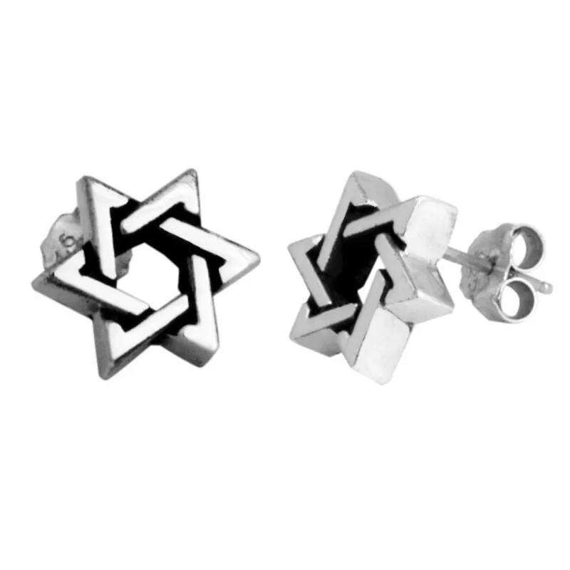 Star Of David Post Earrings sold by King Baby Studio