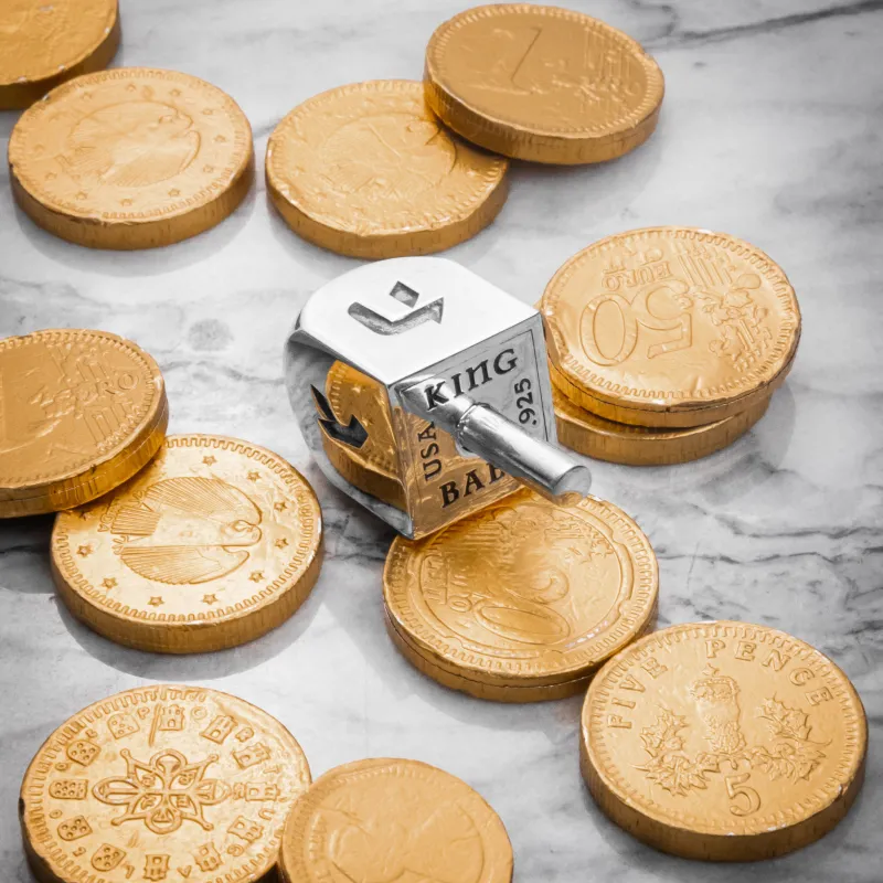 Silver Dreidel sold by King Baby Studio