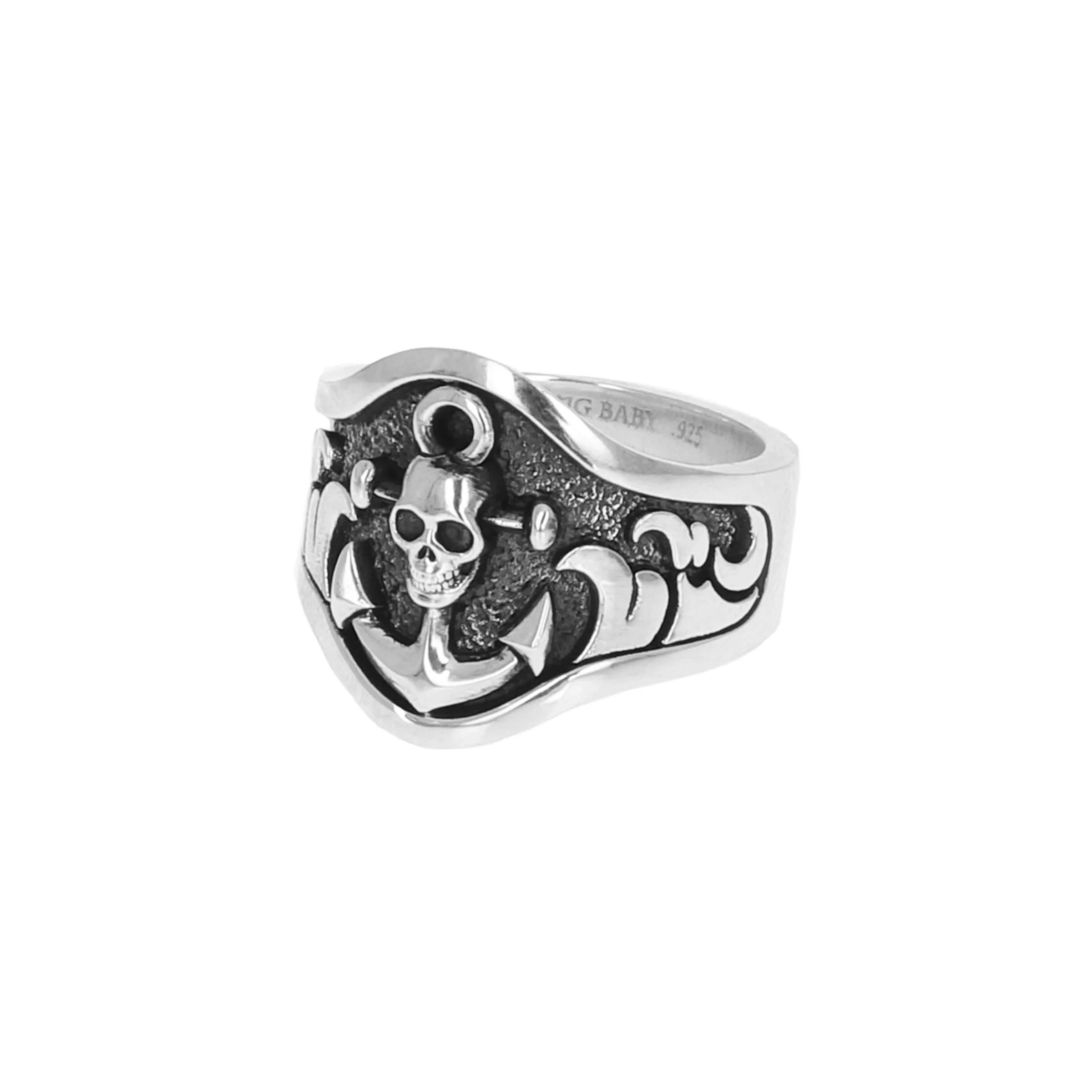 Anchor Skull Ring sold by King Baby Studio product image thumbnail 2