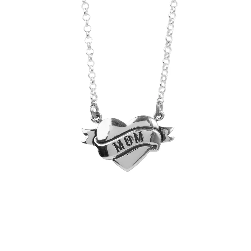 Tattoo Mom Heart Necklace sold by King Baby Studio