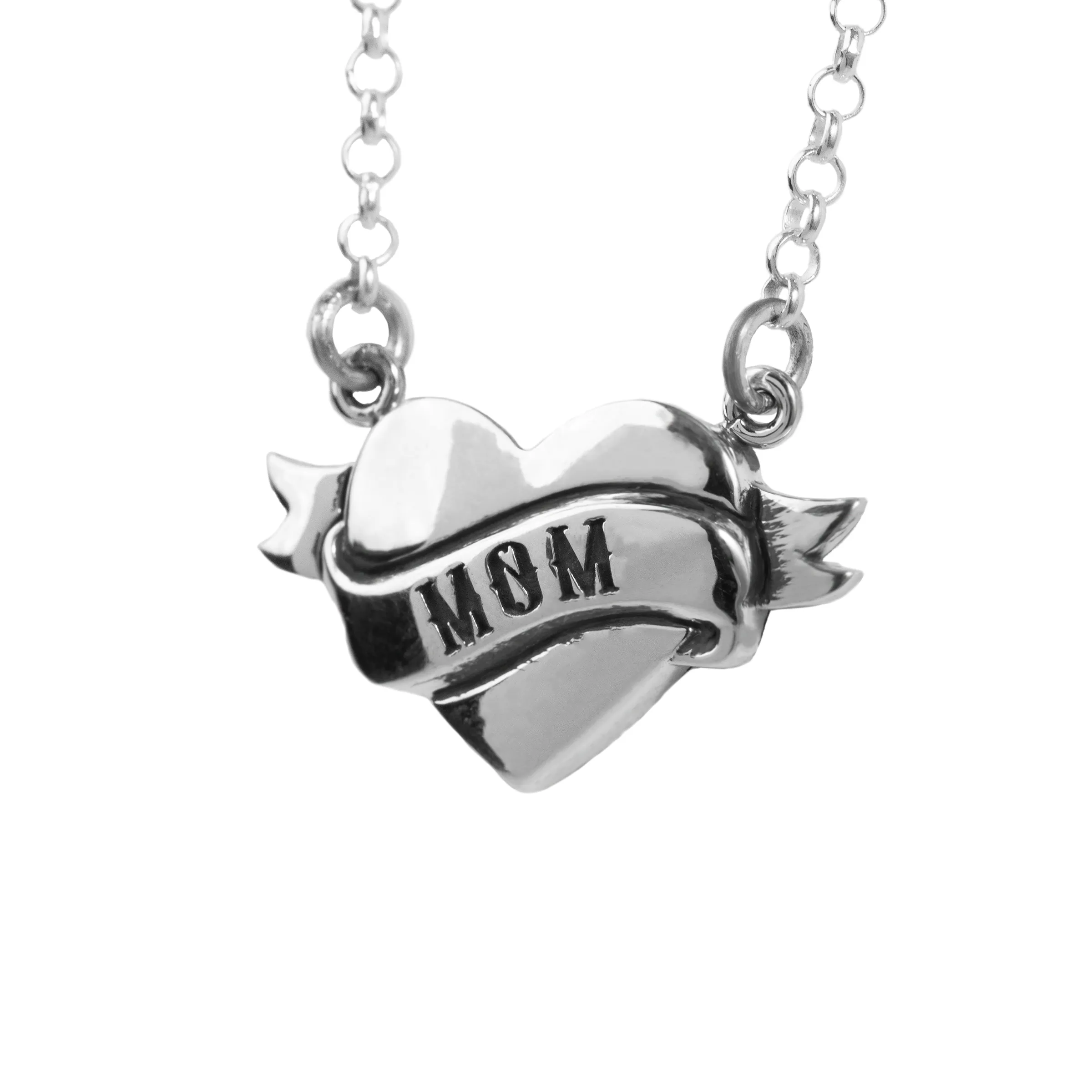 Tattoo Mom Heart Necklace sold by King Baby Studio product image thumbnail 2