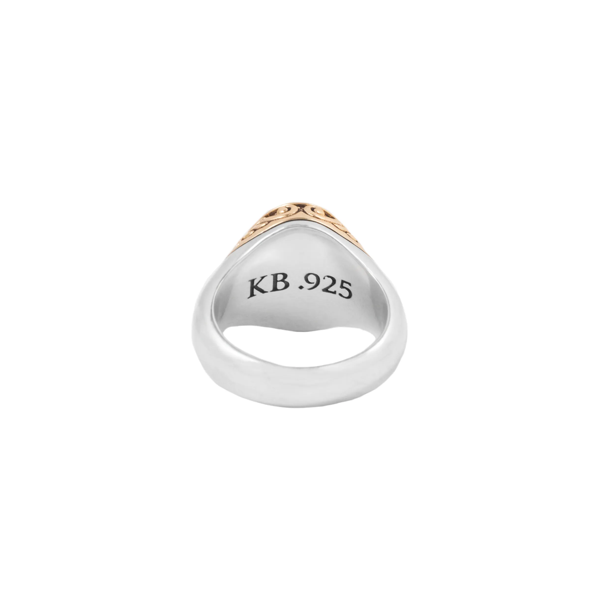 Sapphire Oval Stone Ring w/ 10K Gold Wing Detail sold by King Baby Studio product image thumbnail 4