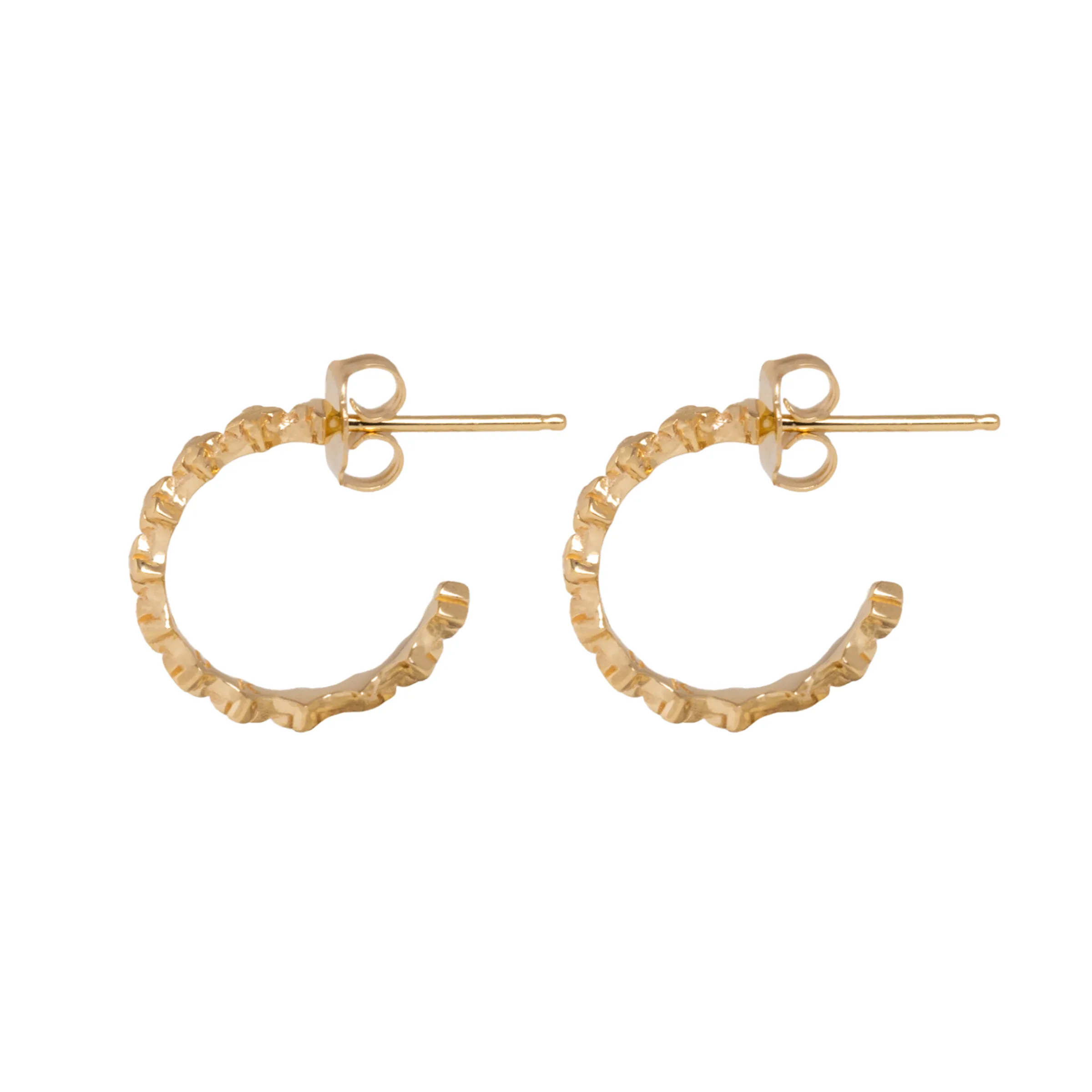 10K Gold Super Micro MB Cross Earrings sold by King Baby Studio product image thumbnail 4