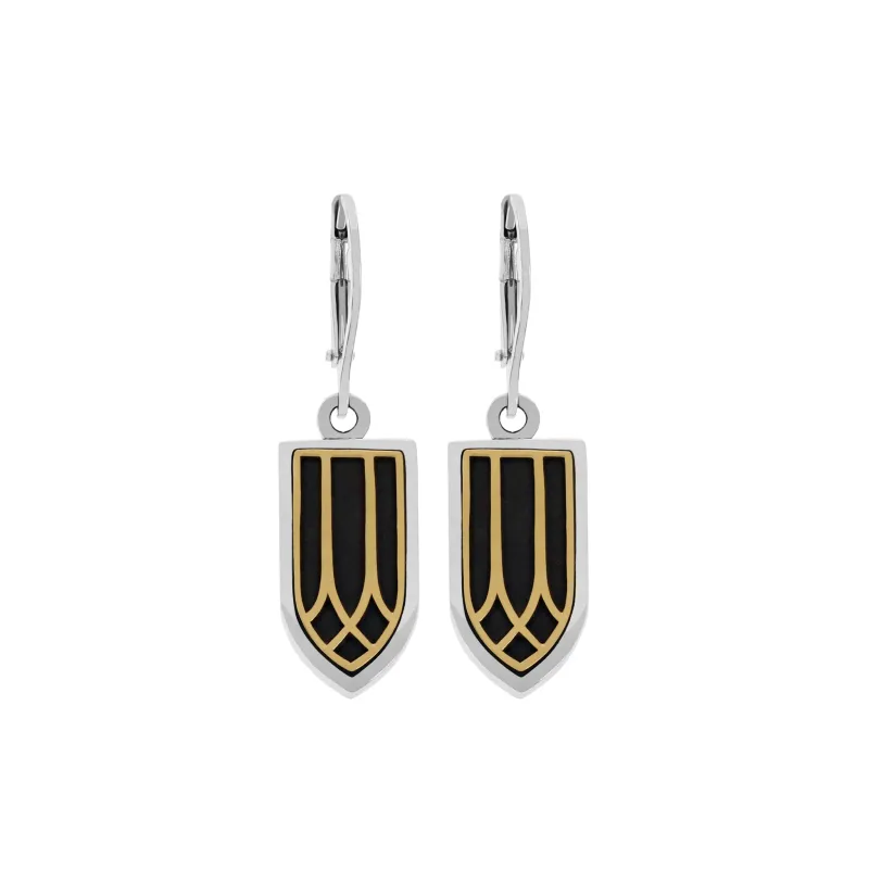 Stained Glass Earrings w/ Gold Alloy sold by King Baby Studio