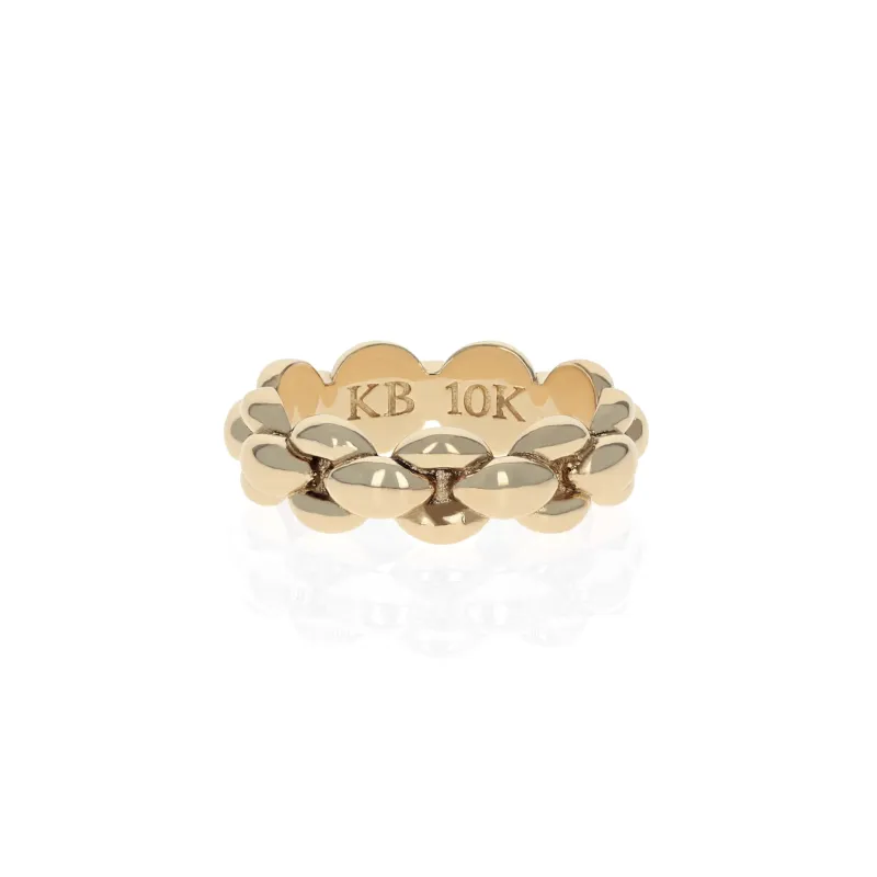 10K Gold Small Infinity Link Ring sold by King Baby Studio