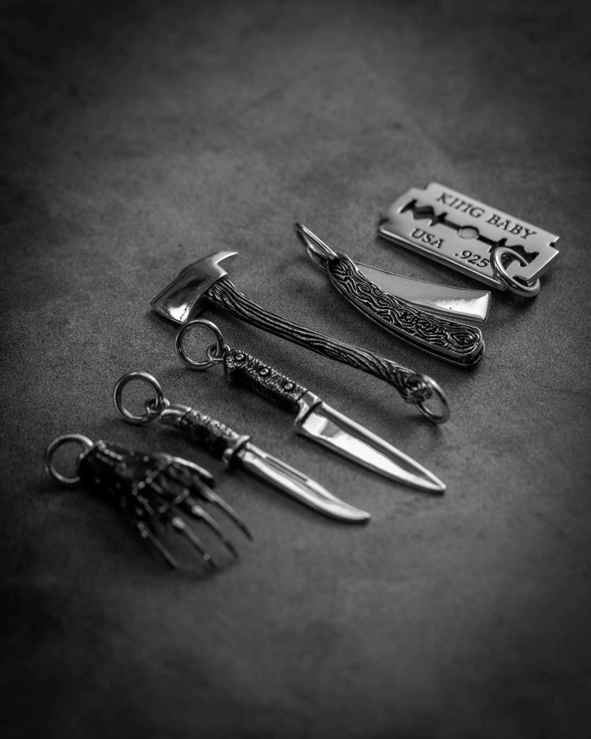 Razor Blade Key Ring sold by King Baby Studio product image thumbnail 5
