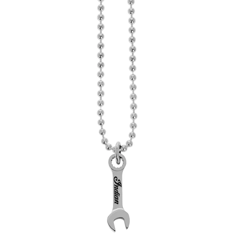 Indian Motorcycle Wrench Pendant w/ 22in Ball Chain sold by King Baby Studio
