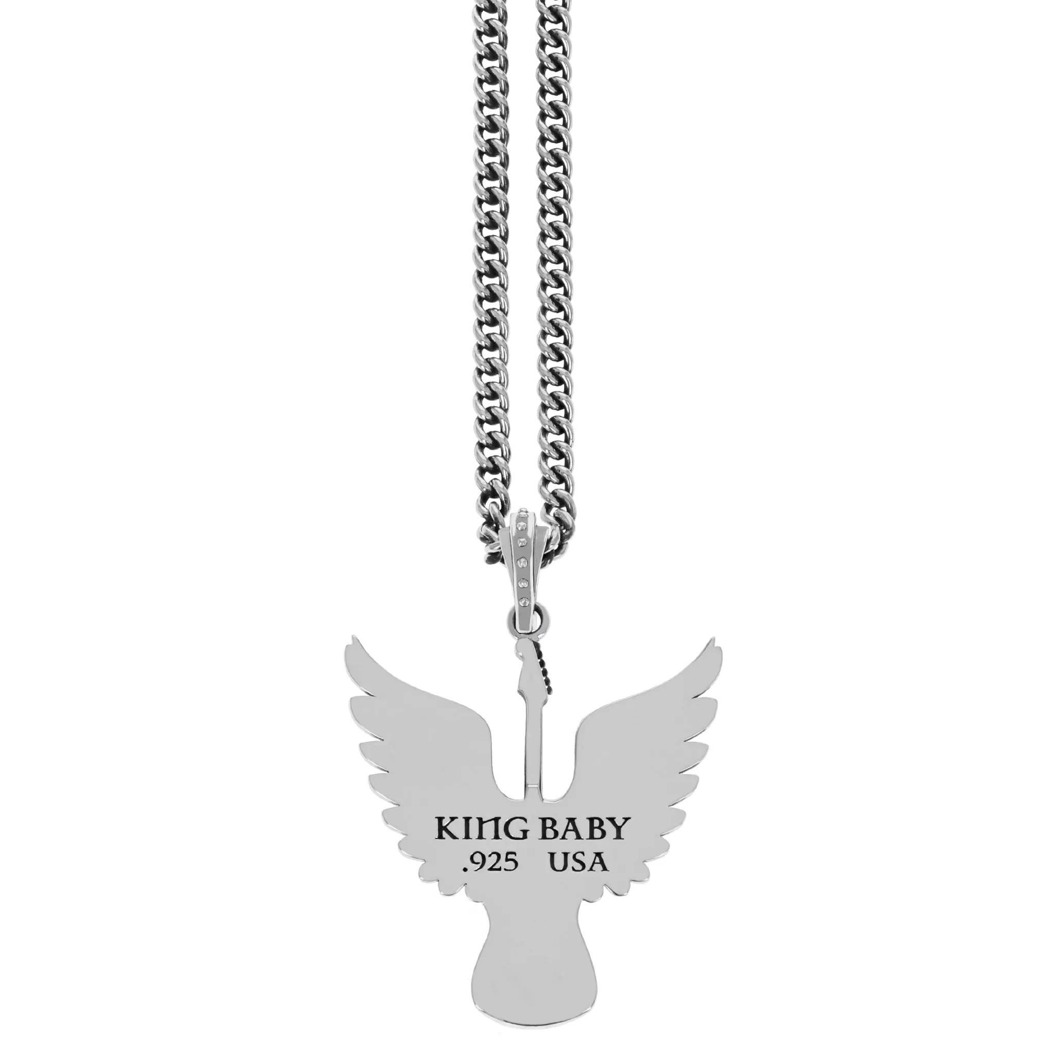 Winged Guitar Pendant sold by King Baby Studio product image thumbnail 2