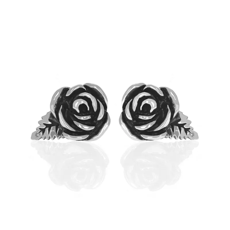 Rose Stud Earrings sold by King Baby Studio