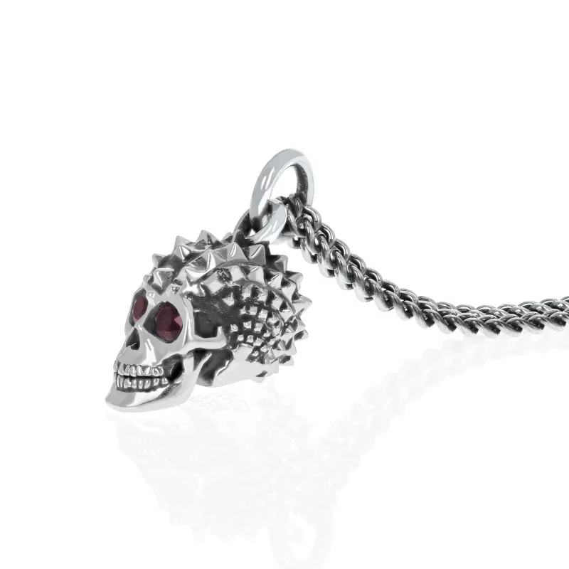 New Punk Skull Pendant w/ Garnet Eyes sold by King Baby Studio
