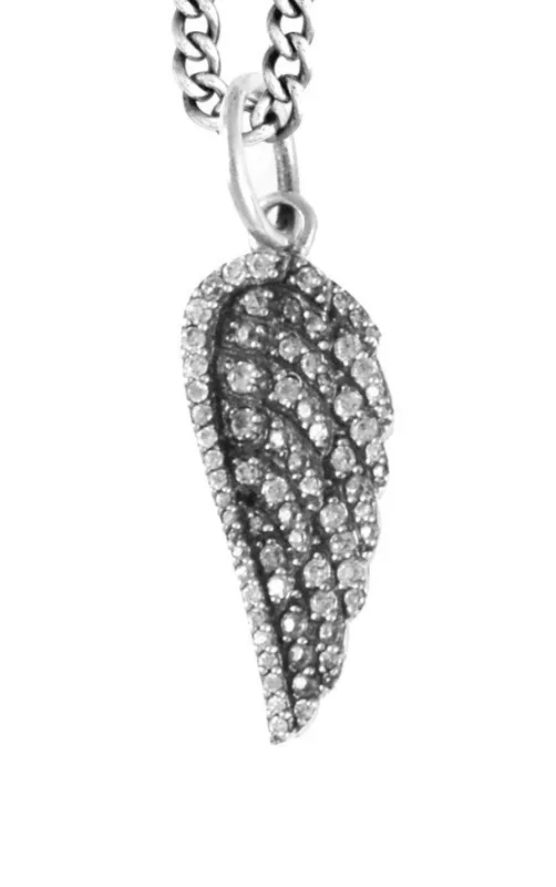 Pave CZ Wing Pendant sold by King Baby Studio