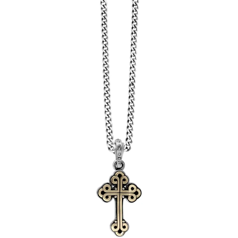 Small Alloy Traditional Cross in Silver Frame Pendant sold by King Baby Studio
