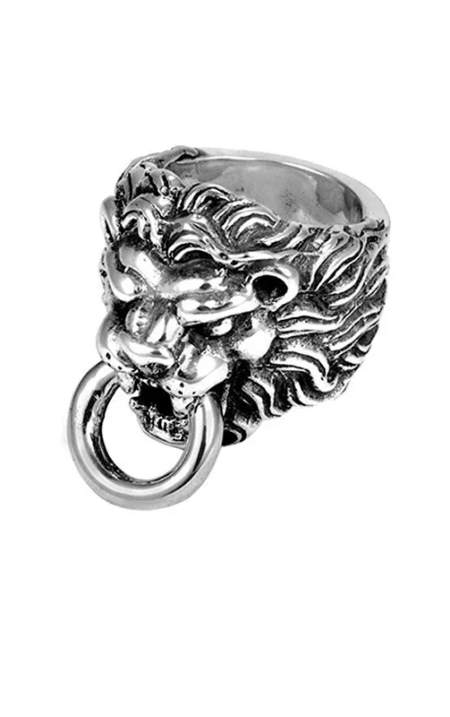 Lion Head Ring sold by King Baby Studio