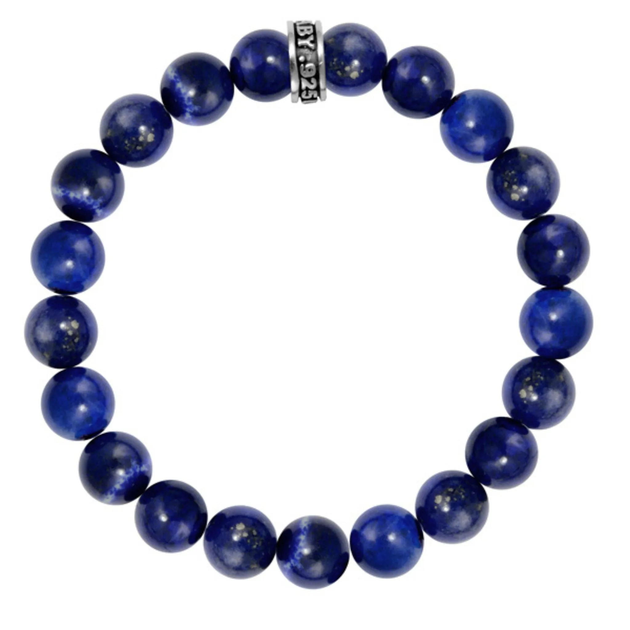 10mm Lapis Bead Bracelet sold by King Baby Studio