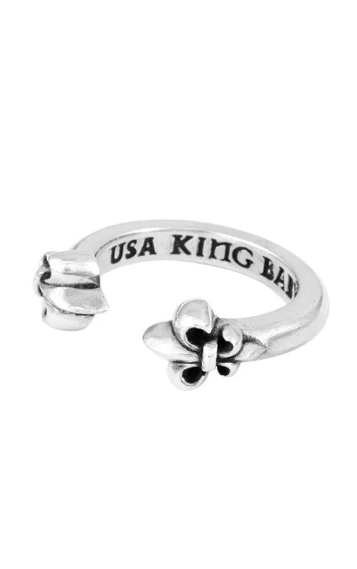 Open Ring with Fleur De Lis sold by King Baby Studio