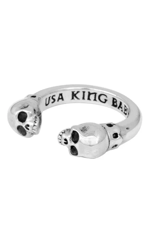 Open Ring with Skulls sold by King Baby Studio