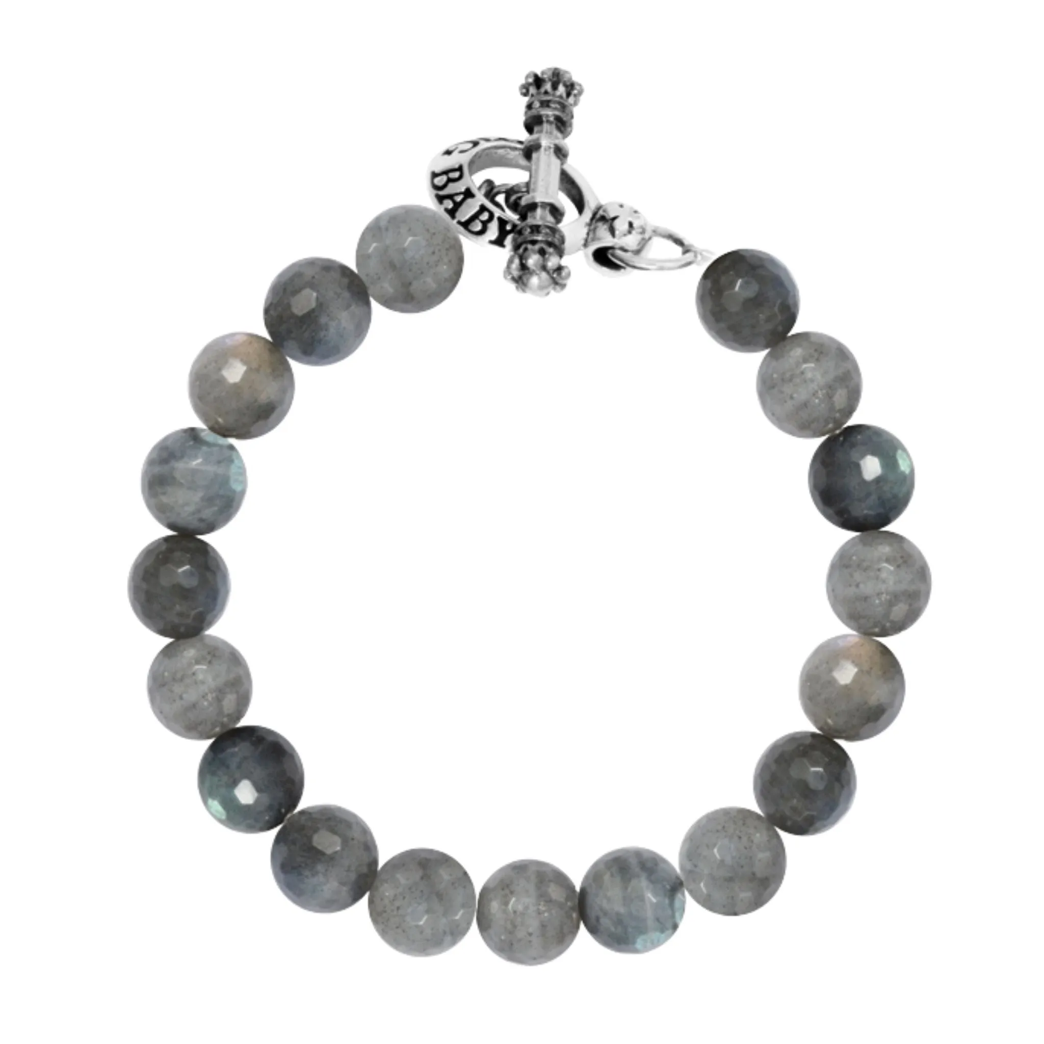 10mm Labradorite Bracelet w/Toggle Clasp sold by King Baby Studio