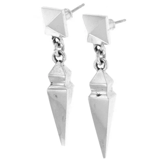 Pyramid Earrings with Geometric Spike Drop sold by King Baby Studio product image thumbnail 4