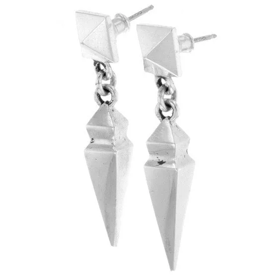 Pyramid Earrings with Geometric Spike Drop sold by King Baby Studio product image thumbnail 5