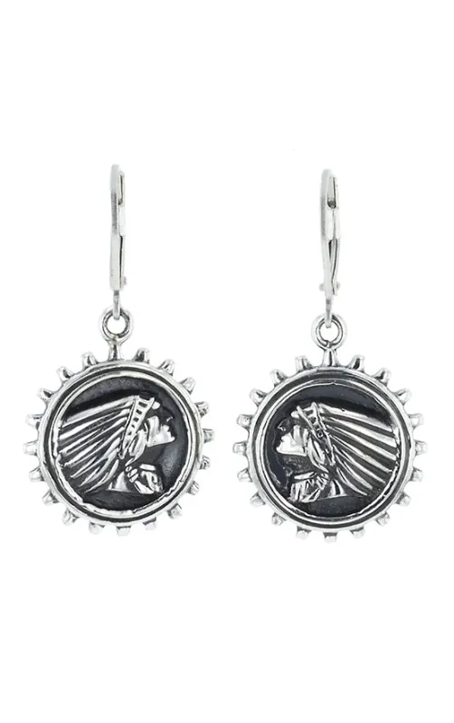 Indian Headdress Gear Earrings sold by King Baby Studio