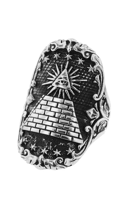 Eye of Providence Shield Ring sold by King Baby Studio