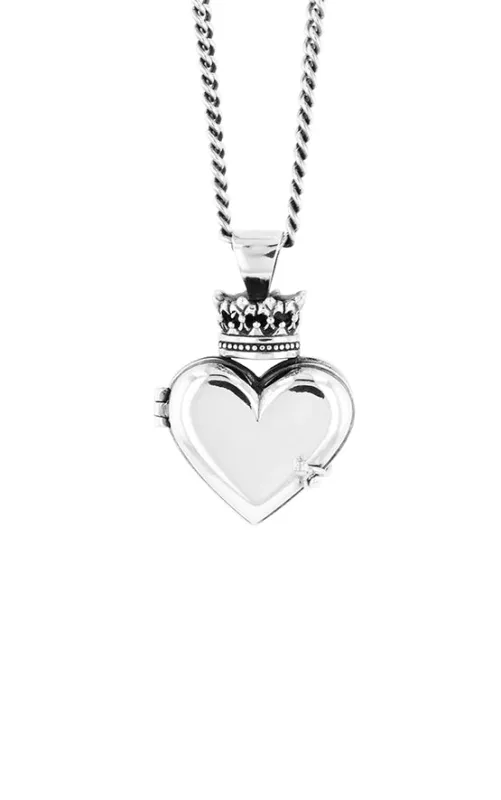 Crowned Heart Locket sold by King Baby Studio