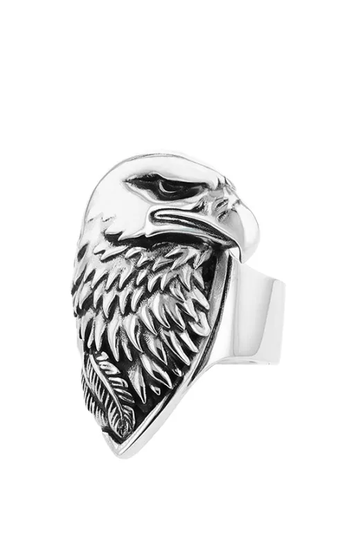 Large Eagle Profile Ring sold by King Baby Studio