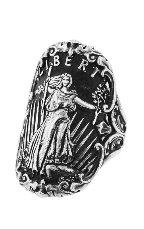 Lady Liberty Shield Ring sold by King Baby Studio