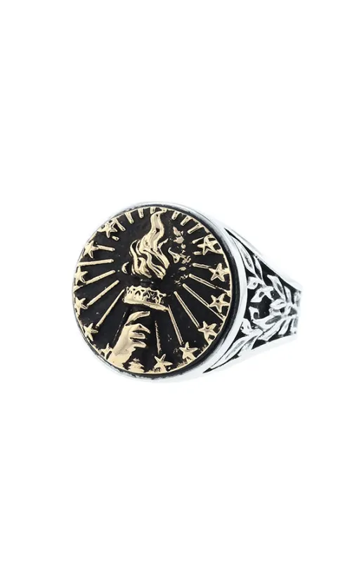 Torch Signet Ring sold by King Baby Studio