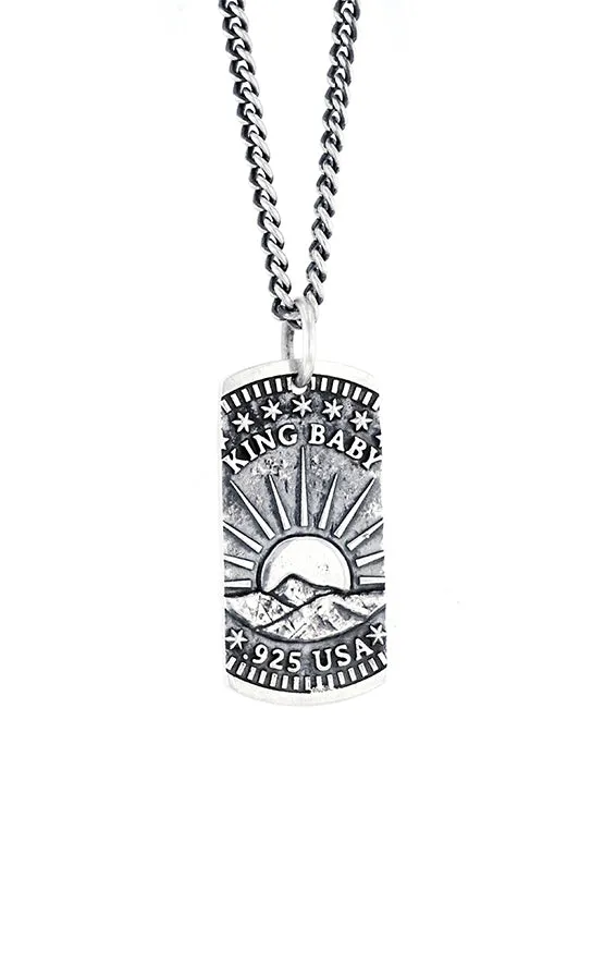 Eagle Dog Tag Pendant sold by King Baby Studio product image thumbnail 2
