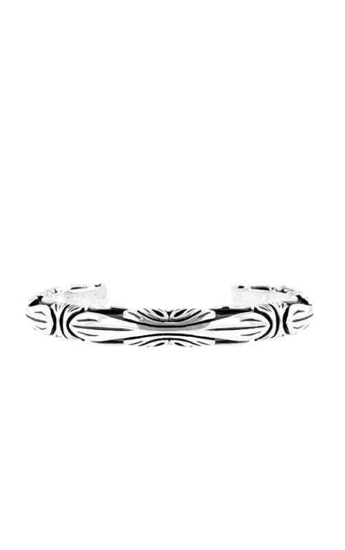 Simple Fine Line Engraved Cuff sold by King Baby Studio