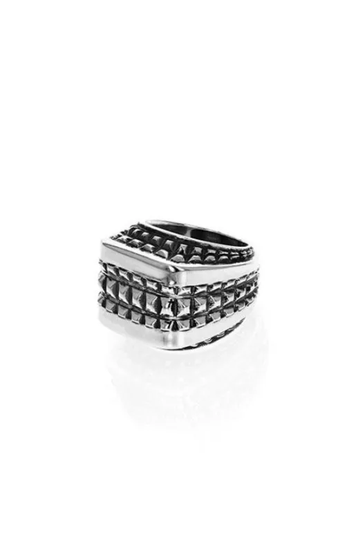 Squared-Off Texture Ring sold by King Baby Studio