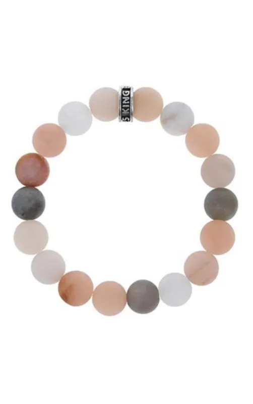 10mm Assorted Moonstone Bracelet w/ Logo Ring sold by King Baby Studio