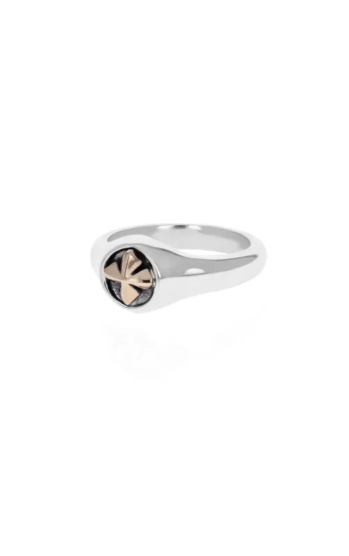 Small MB Cross Ring with Gold Alloy sold by King Baby Studio