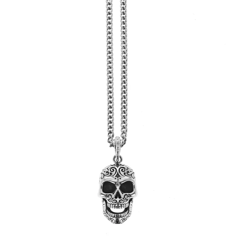 Laughing Skull with Movable Jaw Pendant sold by King Baby Studio