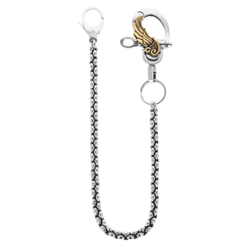 Infinity Link Wallet Chain With Gold Alloy Wing Motif sold by King Baby Studio