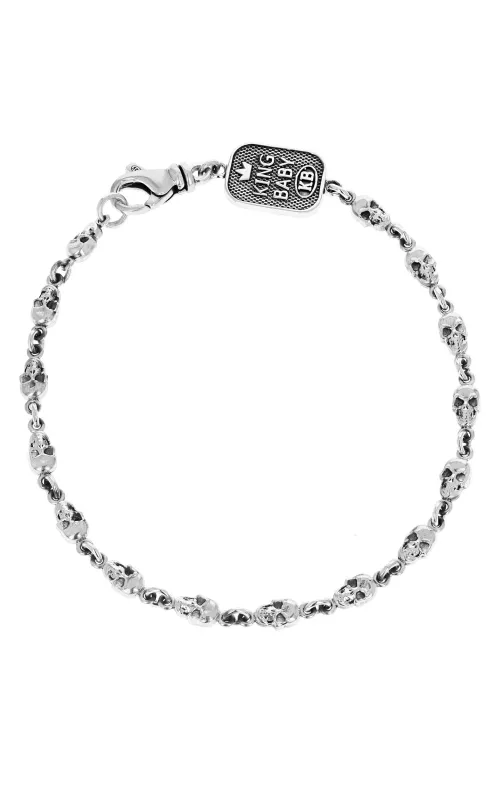 Small Skull Chain Bracelet sold by King Baby Studio