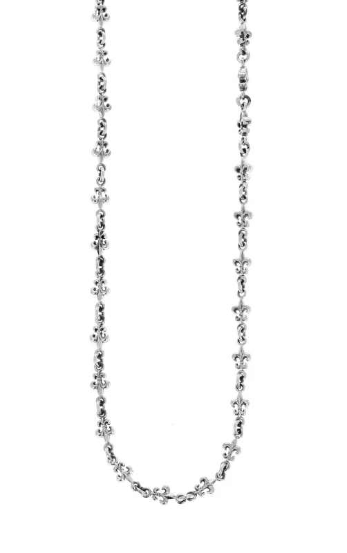 Small Fleur De Lis Chain Necklace sold by King Baby Studio