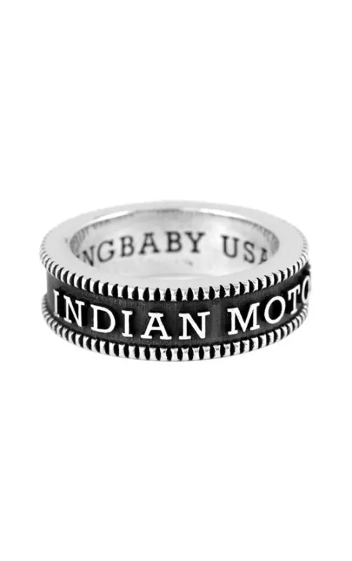 Indian Logo Vintage Coin Edge Band sold by King Baby Studio