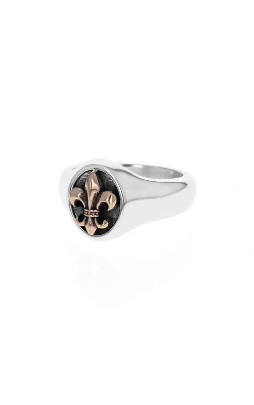 Fleur De Lis Ring with Gold Alloy sold by King Baby Studio