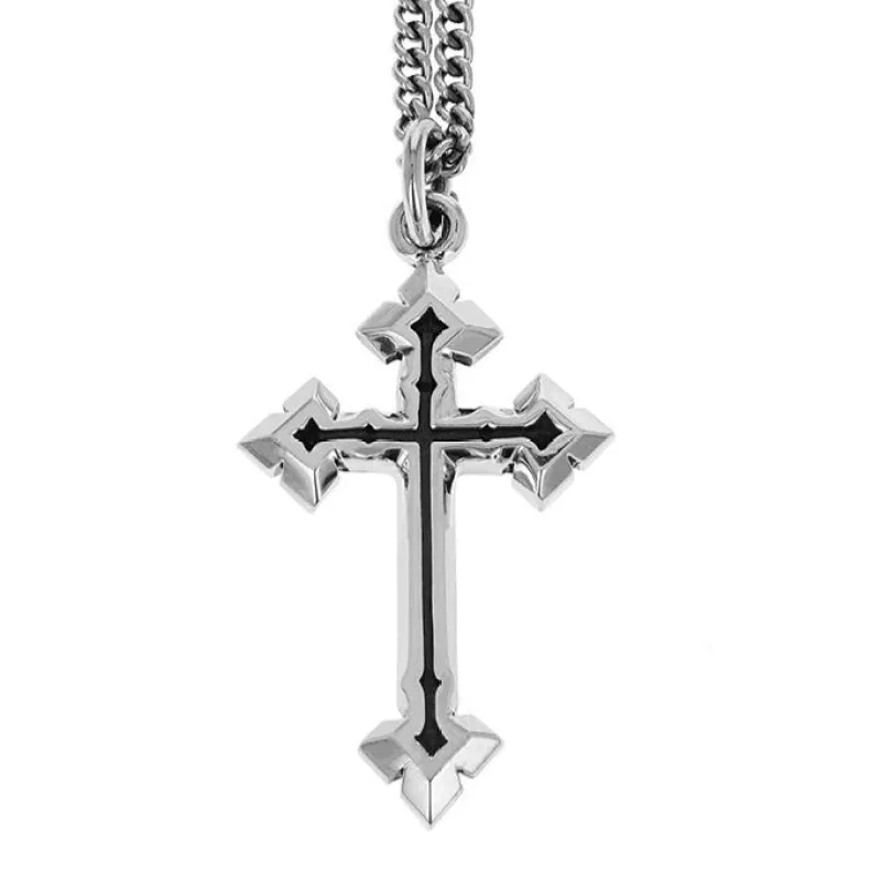 Pointed Cross Pendant sold by King Baby Studio