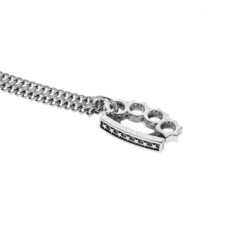 Small Brass Knuckle Pendant w/ Stars sold by King Baby Studio