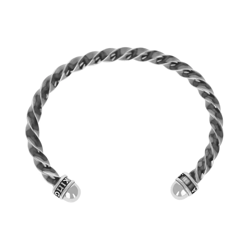 Twisted Silver Cuff sold by King Baby Studio