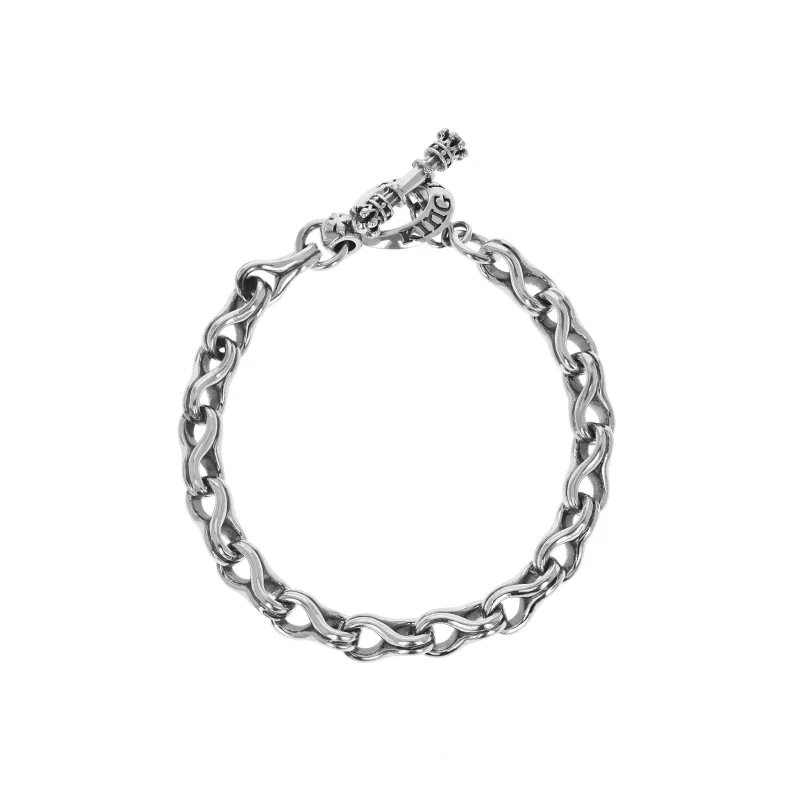 Twisted Eight Link Bracelet made by King Baby Studio