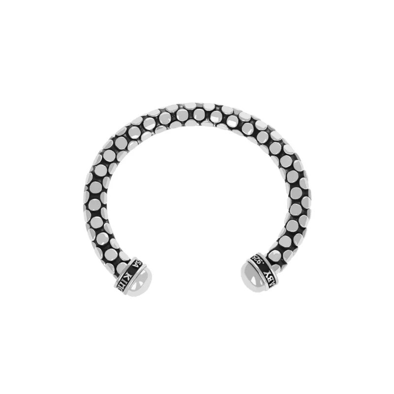 Small Silver Snake Skin Cuff sold by King Baby Studio