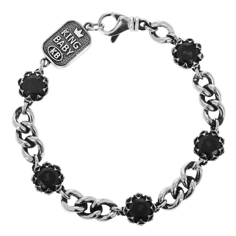Crowned Onyx Bracelet sold by King Baby Studio