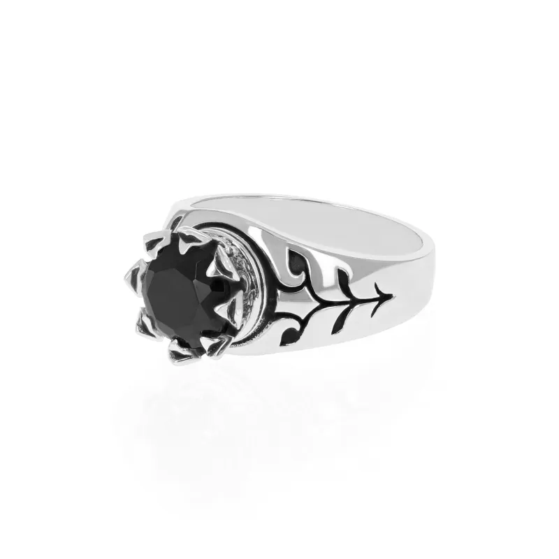Crowned Onyx Ring sold by King Baby Studio