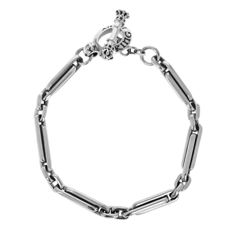Large Paperclip Bracelet w/ T-Bar & Toggle made by King Baby Studio